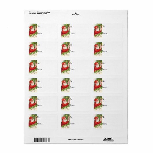  kerstcadeautje Label (Full Sheet)