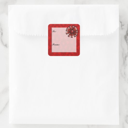 kerstcadeautje Label sticker (Tas)