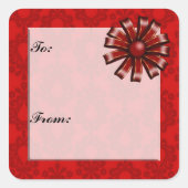 kerstcadeautje Label sticker (Voorkant)