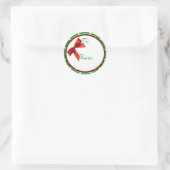 kerstcadeautje Label sticker (Tas)