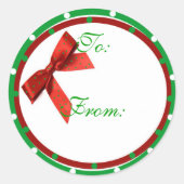 kerstcadeautje Label sticker (Voorkant)