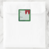 kerstcadeautje Label sticker (Tas)