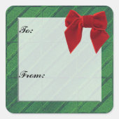 kerstcadeautje Label sticker (Voorkant)