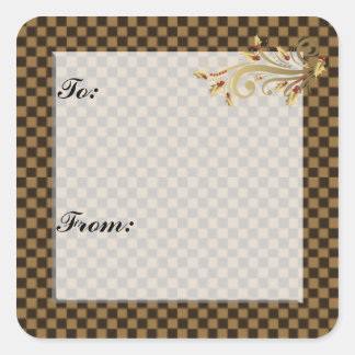 kerstcadeautje Label sticker