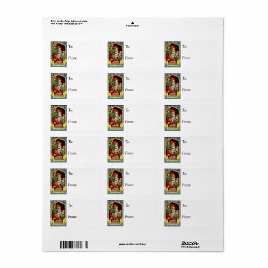  kerstcadeautje Label voor kerstcadeaus (Full Sheet)