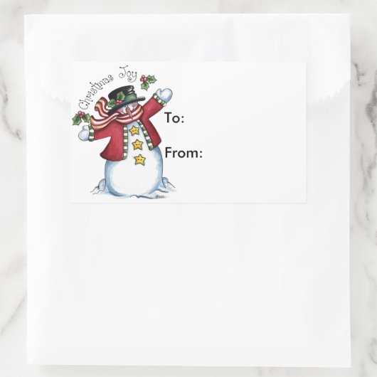 kerstcadeautje - Labels met cadeautjes (Tas)