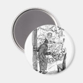 kerstcadeautje magneet (Voorkant / Achterkant)