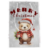 kerstcadeautje medium cadeauzakje (Voorkant)