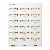 kerstcadeautje met Baby Etiket (Full Sheet)