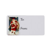  kerstcadeautje met beste wensen voor kerstmis Lab Etiket (Voorkant)