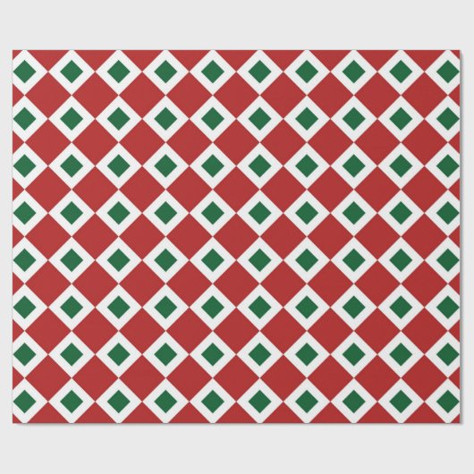 kerstcadeautje met Diamond Pattern Cadeaupapier (Vlak)