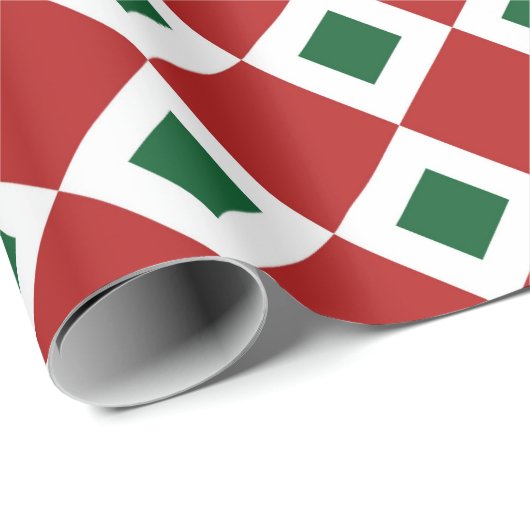 kerstcadeautje met Diamond Pattern Cadeaupapier (Rol Hoek)