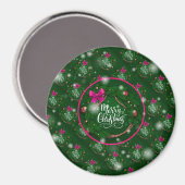 kerstcadeautje met feestdagen magneet (Voorkant / Achterkant)