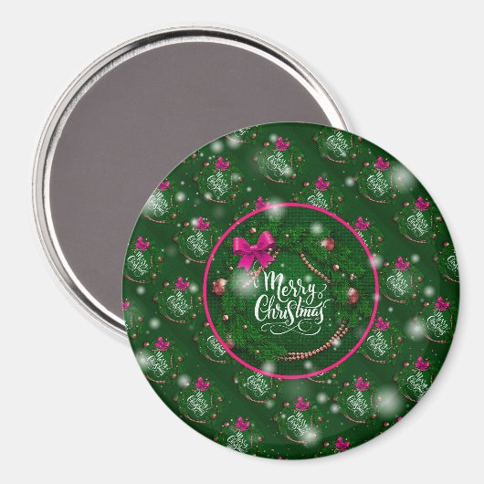 kerstcadeautje met feestdagen magneet (Voorkant / Achterkant)