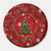 kerstcadeautje met feestdagen magneet (Voorkant)