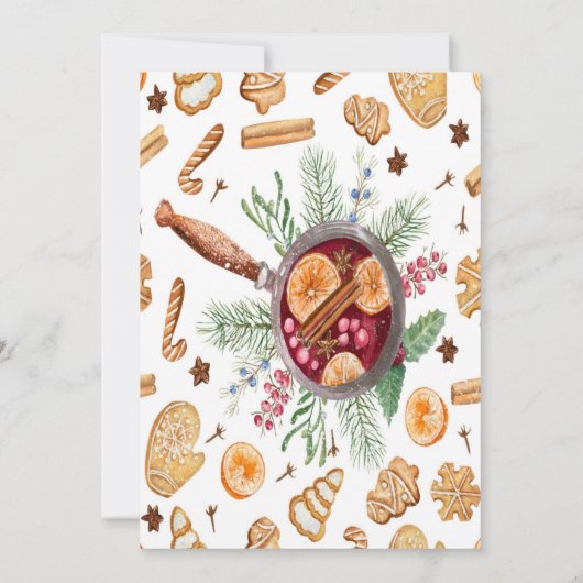 kerstcadeautje met gouden bruiloft kaart (Achterkant)