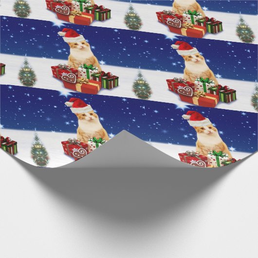 kerstcadeautje met kerstcadeau cadeaupapier (Hoek)