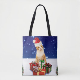 kerstcadeautje met kerstcadeau tote bag