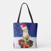 kerstcadeautje met kerstcadeau tote bag (Achterkant)