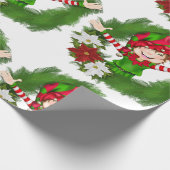 kerstcadeautje met kerstcadeaus cadeaupapier (Hoek)