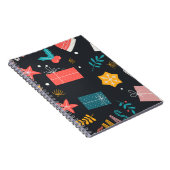 kerstcadeautje met kerstthema's Seizoen Gift Cute Notitieboek (Rechterzijde)