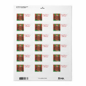 kerstcadeautje "met liefde uit" label wit (Full Sheet)