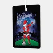 kerstcadeautje metalen ornament (Voorkant links)