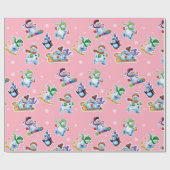 kerstcadeautje omwikkeling Winter Wonderland Snowf Cadeaupapier (Vlak)