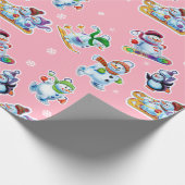 kerstcadeautje omwikkeling Winter Wonderland Snowf Cadeaupapier (Hoek)