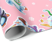 kerstcadeautje omwikkeling Winter Wonderland Snowf Cadeaupapier (Rol Hoek)