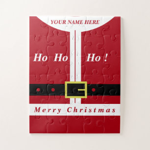 Kerstcadeautje Puzzle Santa - Naam toevoegen Legpuzzel