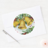 kerstcadeautje ronde sticker (Envelop)