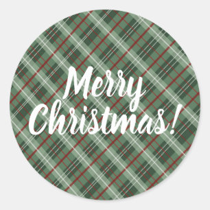 kerstcadeautje ronde sticker