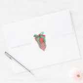 kerstcadeautje ronde sticker (Envelop)