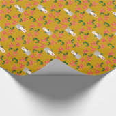 kerstcadeautje: Santas, Holly, Ho, ho, ho Cadeaupapier (Hoek)