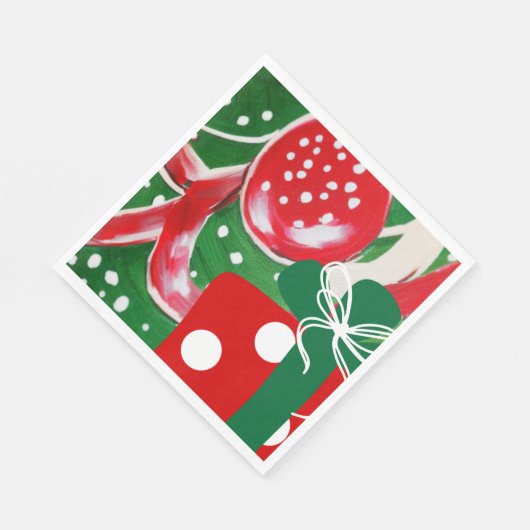 kerstcadeautje servet (Hoek)