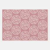 kerstcadeautje Slaapend roos met de naam Merry Ker Inpakpapier Vel (Voorkant 2)