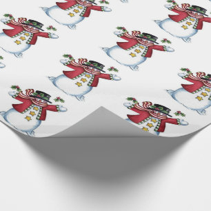 kerstcadeautje / Snowman Cadeaupapier