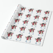 kerstcadeautje / Snowman Cadeaupapier (Uitgerold)