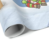kerstcadeautje, Snowman Cadeaupapier (Rol Hoek)
