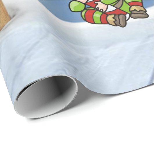kerstcadeautje, Snowman Cadeaupapier (Rol Hoek)