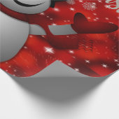 kerstcadeautje, Snowman Cadeaupapier (Hoek)