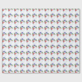 kerstcadeautje / Snowmen Cadeaupapier (Vlak)
