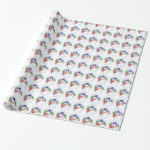 kerstcadeautje / Snowmen Cadeaupapier (Uitgerold)