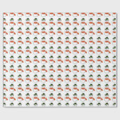 kerstcadeautje / Snowmen Cadeaupapier (Vlak)