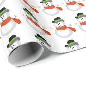 kerstcadeautje / Snowmen Cadeaupapier (Rol Hoek)