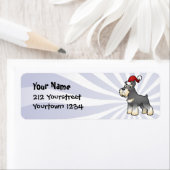 kerstcadeautje/standaard/miniatuur Schnauzer Etiket (Insitu)