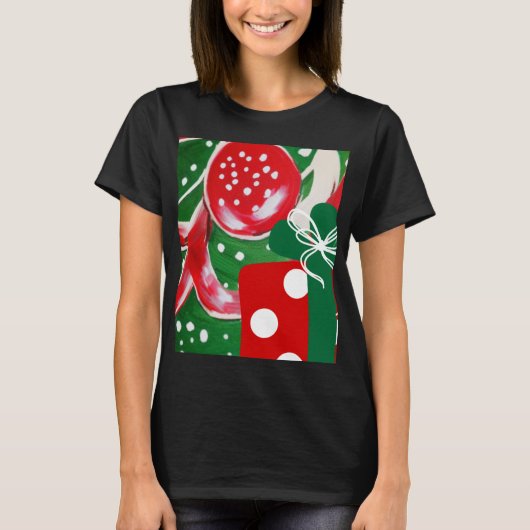 kerstcadeautje t-shirt (Voorkant)