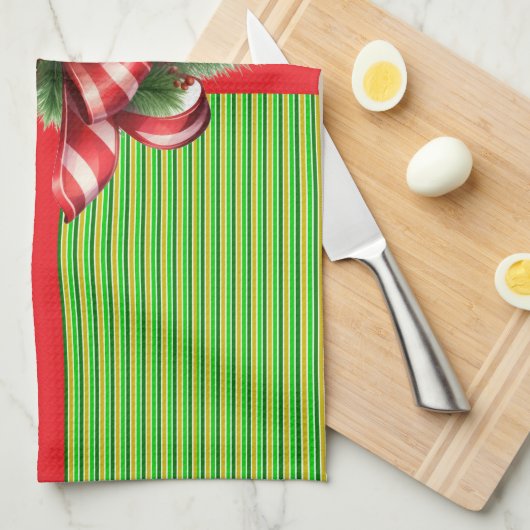 kerstcadeautje theedoek (Quarter Fold)