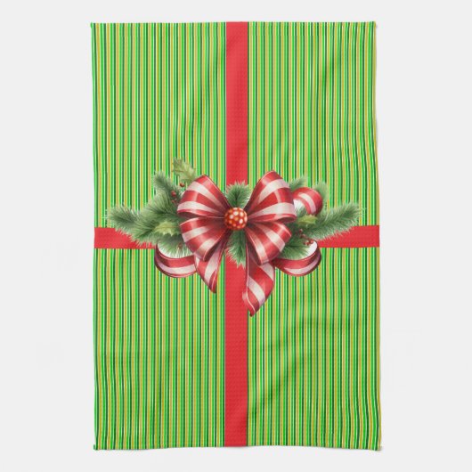 kerstcadeautje theedoek (Verticaal)